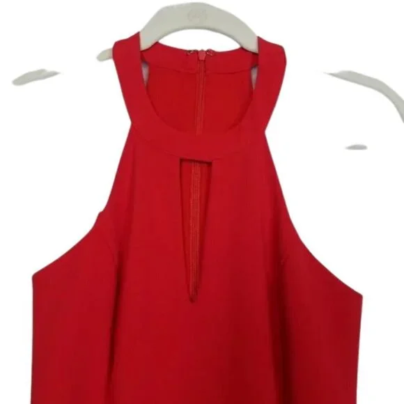 J.O.A. Red Halter Midi Dress - Picture 6 of 8